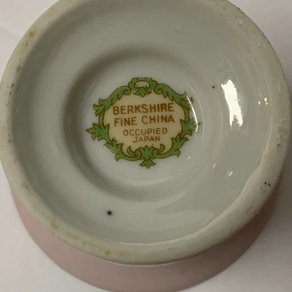 BERKSHIRE‎ Occupied Japan Fine Bone China Toothpick Holder Vintage